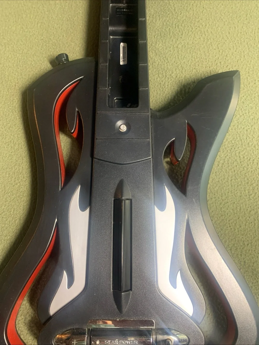Activision wireless guitar controller for Nintendo Wii. Model: 96158805.